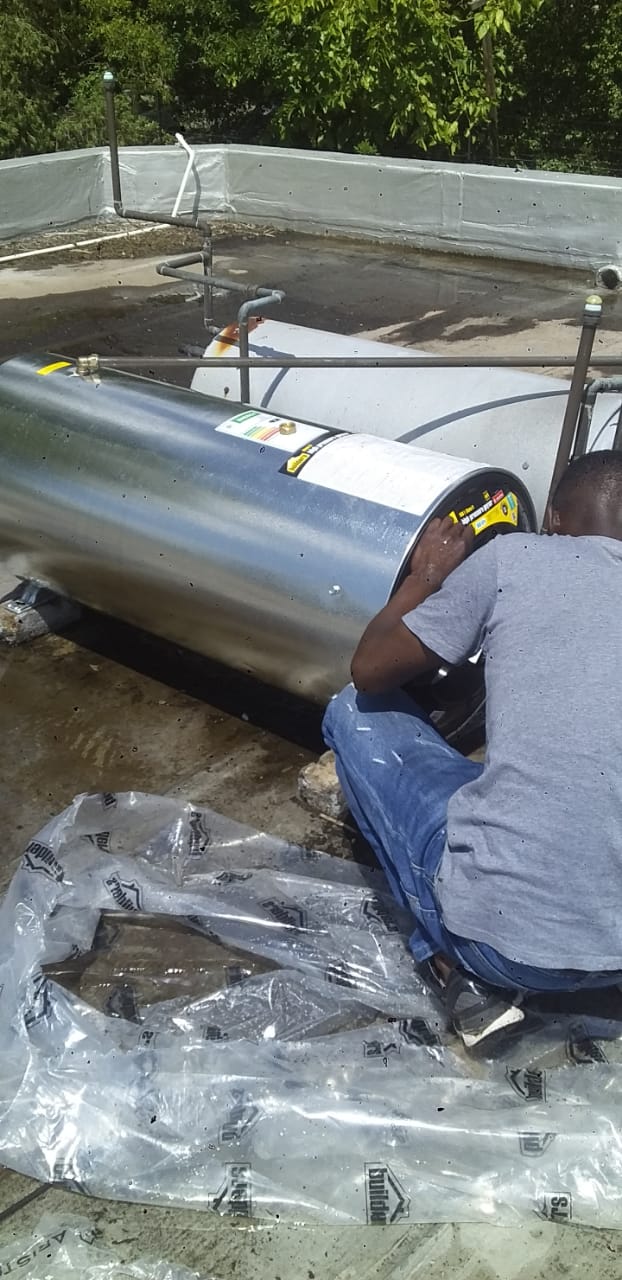 Geyser installation work on a property